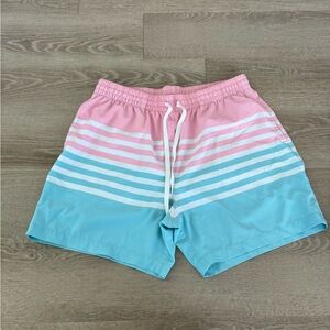 Stylish Pink and Blue Men's Shorts